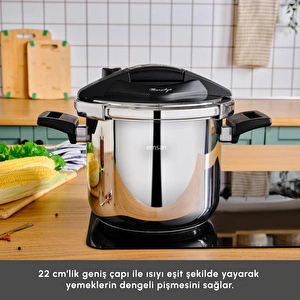 Emsan Marsilya İndüksiyon Tabanlı Düdüklü Tencere 5 Litre görseli 4