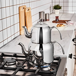 Emsan Bade Devrilmez Maxi Çaydanlık Takımı  1,8L & 3,3L görseli 2