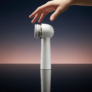 Glame Duo Spin Cleanser-Çift Başlıklı Yüz Temizleme Fırçası | Döner Başlıklı Gözenek Sıkılaştırıcı & Temizleme Cihazı