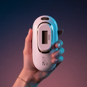 Glame Sapphire Freeze IPL - Buz Başlıklı Lazer Epilasyon Cihazı | Safir Soğutmalı Ağrısız Ev Tipi Tüy Alma Cihazı Beyaz
