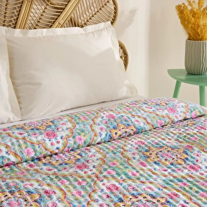 Karaca Home Luna Çok Amaçlı Çift Kişilik Yatak Örtüsü Multicolor görseli 5