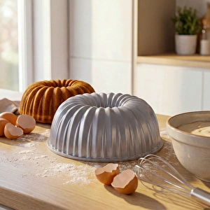 Emsan Stone Döküm Kek Kalıbı Gri 23 cm