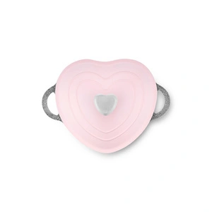 Emsan Kalp Alüminyum Döküm Tencere 20 cm Pembe görseli 5
