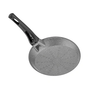 Emsan Stone Alüminyum Döküm Krep Tavası 26 cm Gri görseli 6
