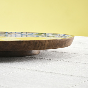 Karaca Home Mango Lemon Ayaklı Servislik 29x29x4 cm