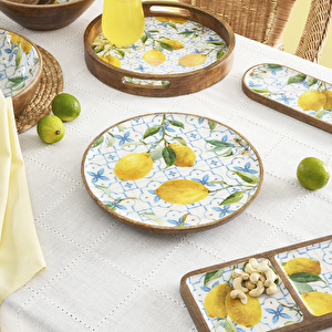 Karaca Home Mango Lemon Ayaklı Servislik 29x29x4 cm
