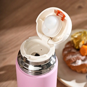 Emsan Candy Çelik Sızdırmaz Termos Pembe 500 ml görseli 3