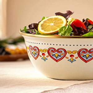 Emsan Solemar Emaye Salata Kasesi 20 cm görseli 3