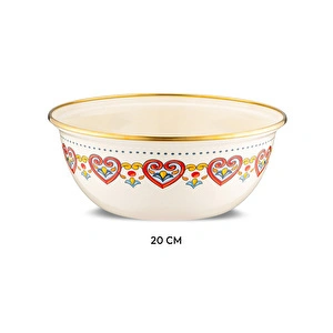 Emsan Solemar Emaye Salata Kasesi 20 cm görseli 6