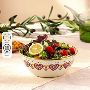 Emsan Solemar Emaye Salata Kasesi 20 cm görseli 1