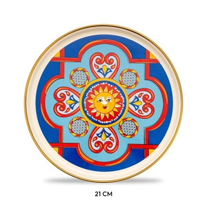Emsan Solemar Emaye Pasta Tabağı 21 cm görseli 6