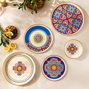 Emsan Solemar Emaye Servis Tabağı 26 cm görseli 4