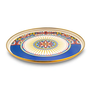 Emsan Solemar Emaye Servis Tabağı 26 cm görseli 6
