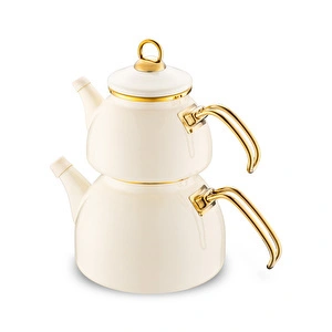 Emsan Retro Emaye  Midi Çaydanlık Takımı 1,1L & 2,3L görseli 5