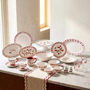 Karaca Cherry Time Kayık Tabak 20 cm görseli 5