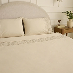 Karaca Home Rosal Brodeli Çift Kişilik Nevresim Takımı Bej görseli 5