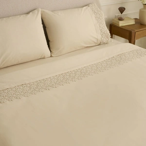 Karaca Home Rosal Brodeli Çift Kişilik Nevresim Takımı Bej görseli 4