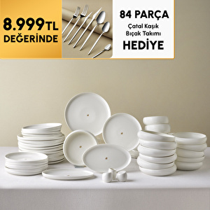 Karaca Stream Bone Astro Gold Logo 53 Parça 12 Kişilik Yemek Takımı