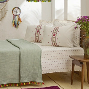 Karaca Home Elvra %100 Pamuk Nish Set Çift Kişilik Pike Takımı Multicolour