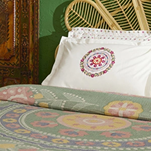Karaca Home Luneor %100 Pamuk Nish Set Çift Kişilik Pike Takımı Multicolour görseli 5