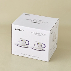 Karaca Grapebloom 2 Kişilik Kahve Fincan Takımı 100 ml görseli 5