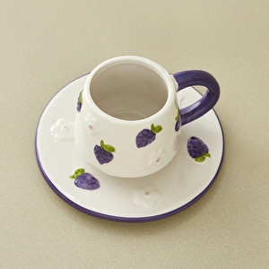 Karaca Grapebloom 2 Kişilik Kahve Fincan Takımı 100 ml görseli 4