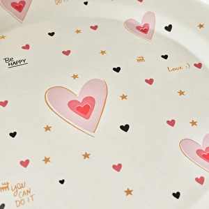 Karaca Pink Love Emaye Kek Fanusu 31 cm görseli 6