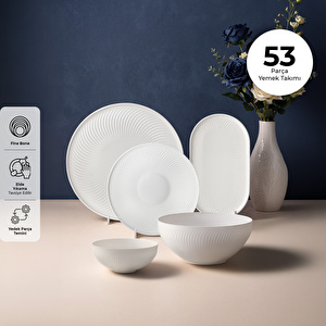 Emsan Safir 53 Parça 12 Kişilik Yemek Takımı