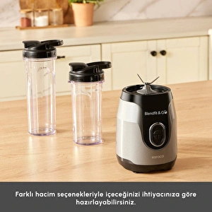 Karaca Blendfit Go Personal Kişisel Smoothie Blender Çift Hazne Antrasit 600ml & 400ml görseli 5