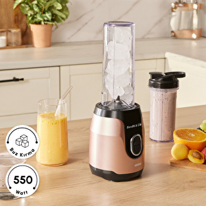 Karaca Blendfit Go Personal Kişisel Smoothie Blender Çift Hazne Rosegold 600ml & 400ml görseli 4