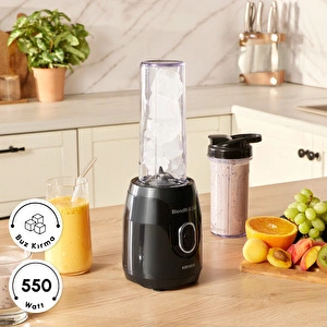 Karaca Blendfit Go Personal Kişisel Smoothie Blender Çift Hazne Siyah 600ml & 400ml görseli 4