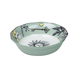 Baci Milano Allegria Yeşil Desenli Porselen Kase Ø 18 cm, H 6,5 cm görseli 4