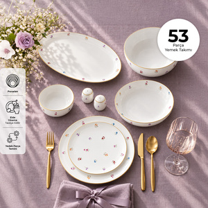 Emsan Sade Breeze 53 Parça 12 Kişilik Yemek Takımı