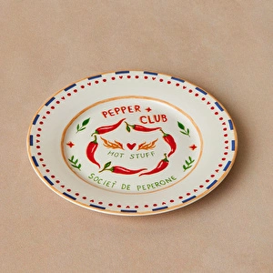 Karaca Pepper Club Pasta Tabağı Peperone 19 cm Mavi