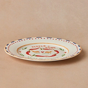 Karaca Pepper Club Pasta Tabağı Peperone 19 cm Mavi