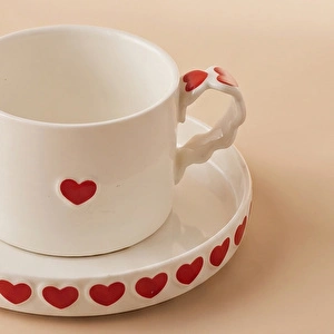 Karaca Sweetheart Çay Fincan Takımı Beyaz 195 ml