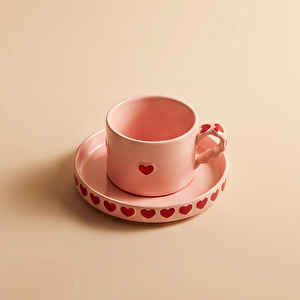 Karaca Sweetheart Çay Fincan Takımı Pembe 195 ml görseli 4
