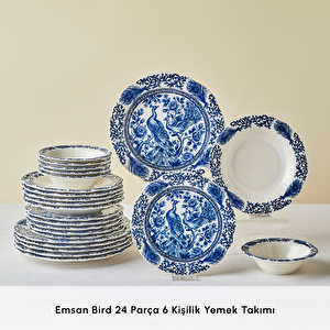 Emsan Bird 24 Parça 6 Kişilik Yemek Takımı