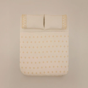Karaca Home Nobile Brodeli Muslin Çift Kişilik Pike Takımı Sarı görseli 7