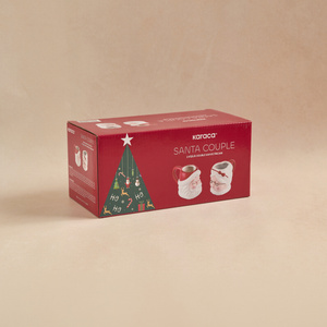 Karaca New Year 27 Santa Couple Double Kahve Fincanı 2 Kişilik 150 ml görseli 5