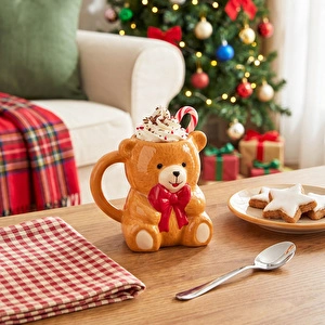 Karaca New Year Yılbaşı Lovely Bear Kupa 450 ml