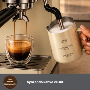 Jumbo X Homend LattePrimo 5018H Barista Tipi Çekirdek Öğütücülü Espresso Makinesi, 20 Sıcak ve Soğuk İçecek görseli 9