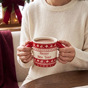 Karaca New Year Yılbaşı Sweater Kupa 420 ml