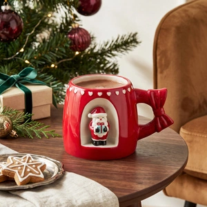 Karaca New Year Yılbaşı Santa Globe Kupa 560 ml