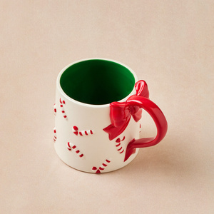 Karaca New Year Yılbaşı Cane Bow Kupa 600 ml