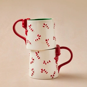 Karaca New Year Yılbaşı Cane Bow Kupa 600 ml görseli 5