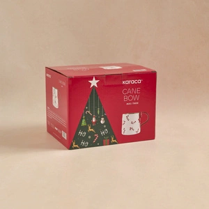 Karaca New Year Yılbaşı Cane Bow Kupa 600 ml görseli 6