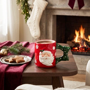 Karaca New Year Yılbaşı Snowy Santa  Kupa 430 ml