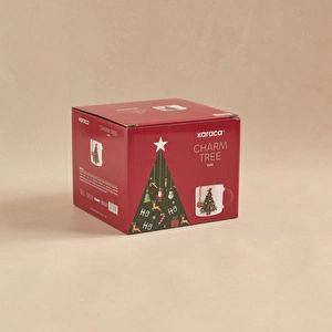 Karaca New Year Yılbaşı Charm Hediyeli Tree Kupa 350 ml görseli 5