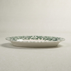 Emsan Floransa Kayık Tabak 26 cm Yeşil